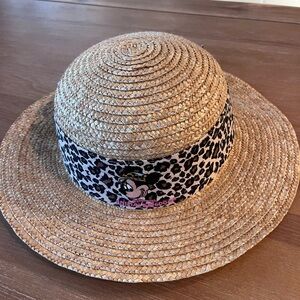 DISNEY ANIMAL KINGDOM SAFARI STRAW HAT MINNIE MOUSE GIRAFFE RIBBON